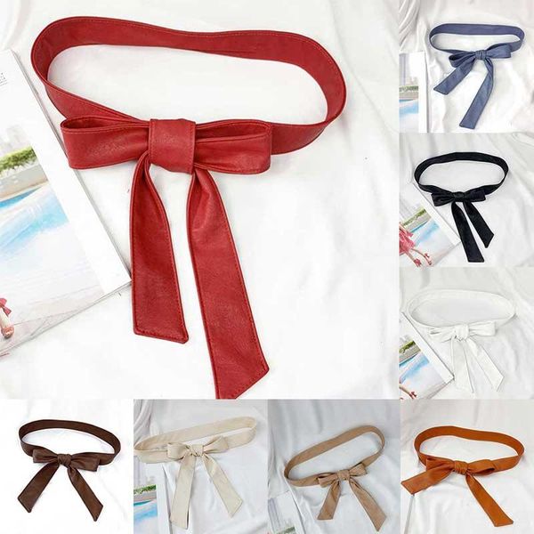 

belts classic long women's soft belt bow wide waistband wild fashion clothing accessories womens, Black;brown