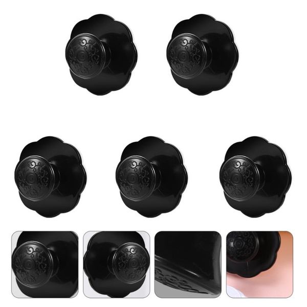 

paste type no punching knob auxiliary wardrobe cabinet handle (black) handles & pulls
