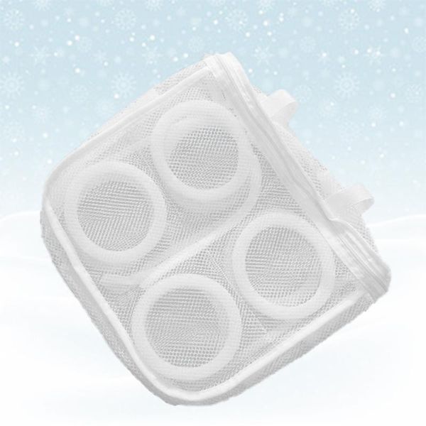 

portable foldable breathable mesh sneaker tennis boots shoes hanging washing bag dry laundry bags
