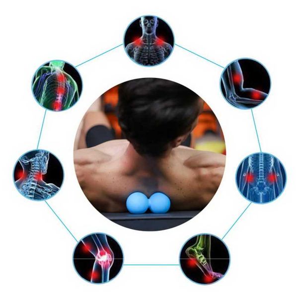 

fitness balls yoga massage fascia muscle relaxation stimulation plantar sole waist peanut solid ball
