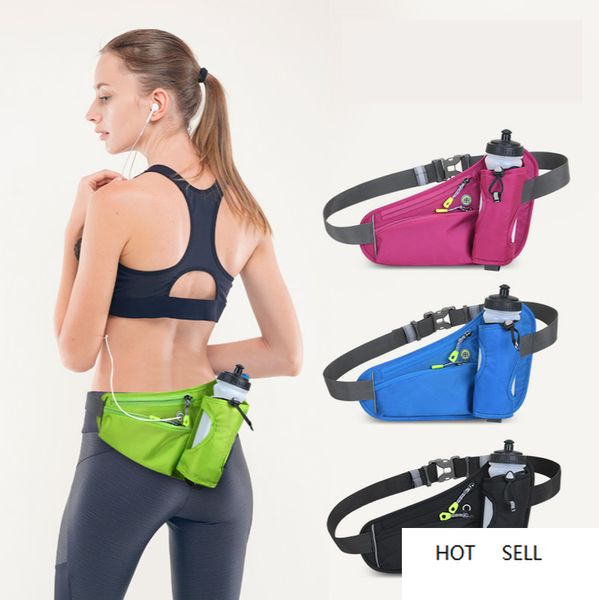 Taille Taschen Laufkessel Sport Zubehör Wasserdichte Mobiltelefon Wasser Flaschenhalter Training Outdoor Fitness Männer Frauen