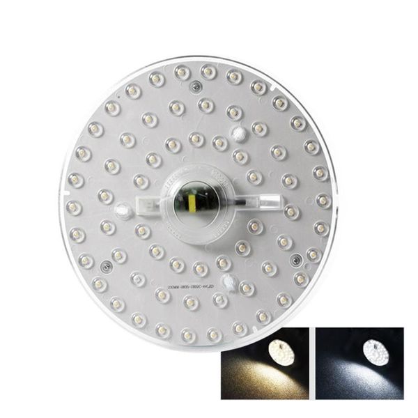 

round 2835smd led module ceiling lamps 110v 220v 85-265v 12w 20w 24w 36w cool white lights for home bedroom modules