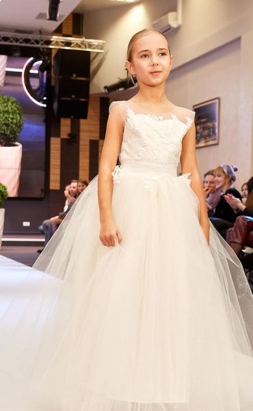 Vestidos menina flor menina lace applique para casamento princesa vestido formal primeiro santo concurso comunhão