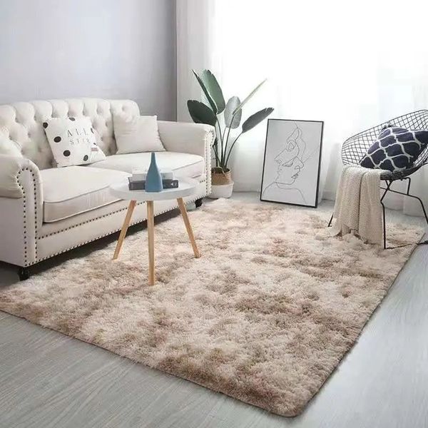 

net red tie dyed living room carpet psh tea table floor sofa covered with bedside