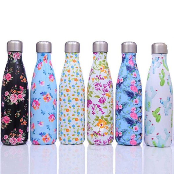 

water bottle 500ml stainless steel insulated outdoor sports cup drink bottles
