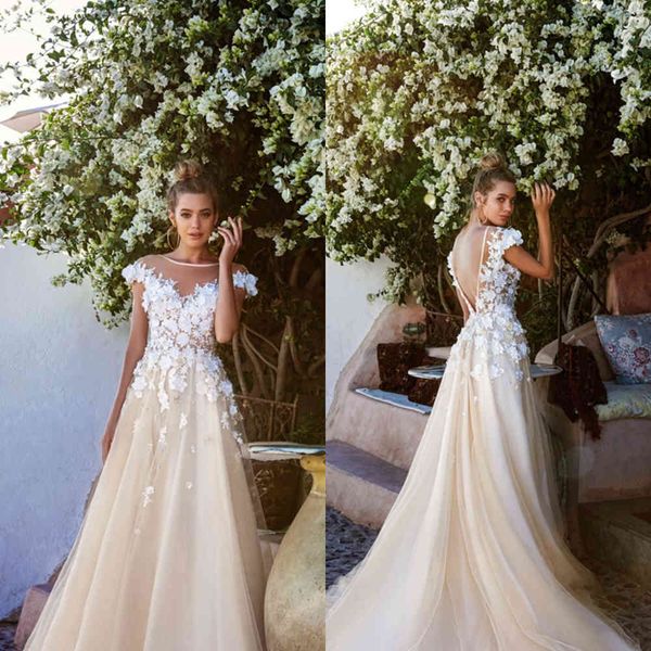 

wedding dress bridal long sleeves v neck heavily embellished bodice romantic princess ivory a line illusion vestido de noiva, White
