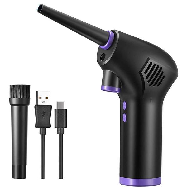

electric cordless air duster, 15000mah rechargeable keyboard cleaner blower handheld compressed can duster vacuum cleaners