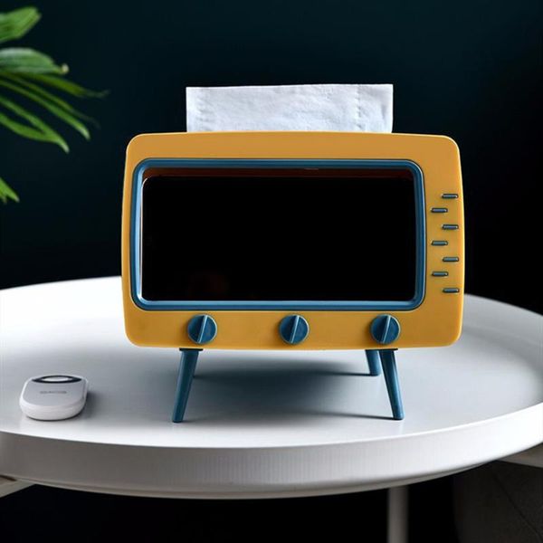 

tissue boxes & napkins creative kitchen household mobile phone holder multifunctional living room desk organizer napkin