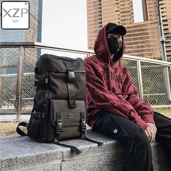 

backpack high school schoolbag male korean version japanese ins tide outdoor student youth mens bookbag