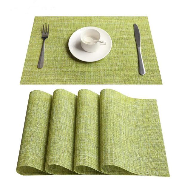 

mats & pads inel pvc place mat kitchen dining table set for doilies cup water proof cloth pad