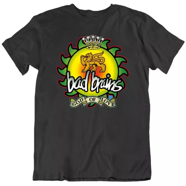 

bad brains rock band music god of love fan t shirt, White;black