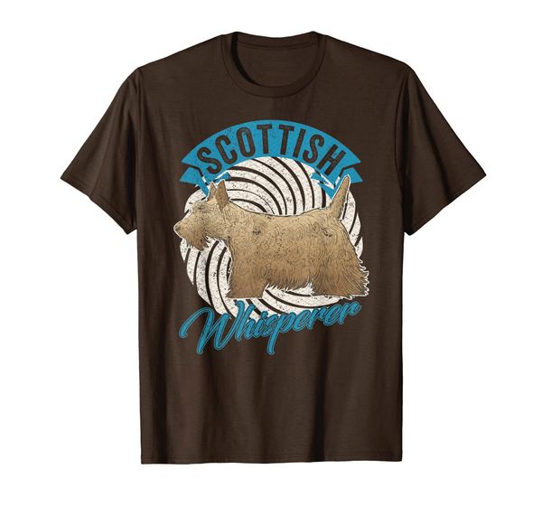 

Vintage Scottish Terrier Whisperer Gift Pet Dog Lover Funny T-Shirt, Mainly pictures