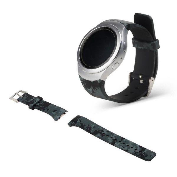 

watch bands luxury silicone band strap for samsung galaxy gear s2 sm-r720 kids wrist bandmoderate, Black;brown