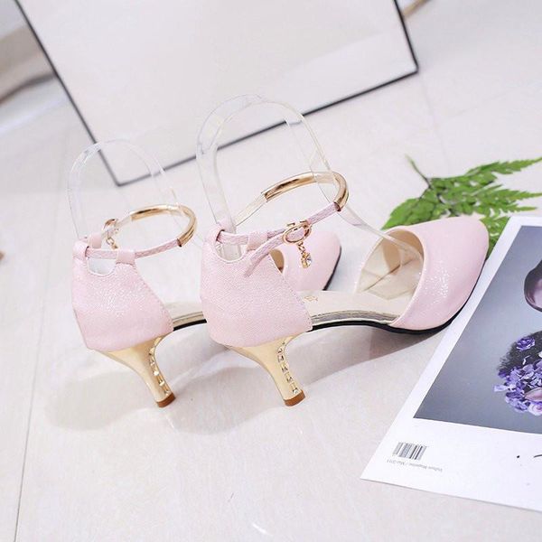 

dress shoes women classic white buckle strap heel ladies pink comfort stiletto party heels, Black