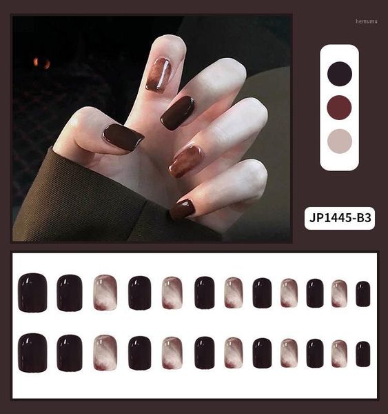 

false nails nail art accessories glue on supplies for professionals press false1, Red;gold