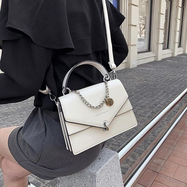 

evening bags woman casual wild lady shoulder bag diagonal female tide black small square for women messenger 2021 chains handbag