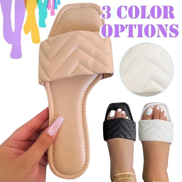 

women shoes fashion temperament braided charm open-toe flat slippers set foot vacation beach sandals casual flip flops, Black