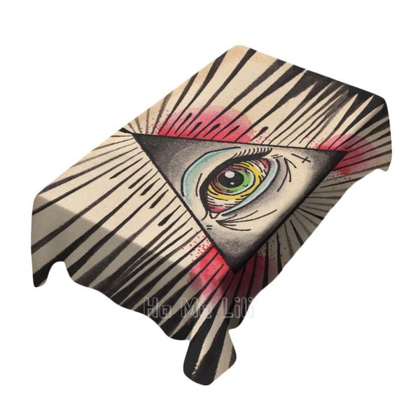 

table cloth one eye abstract art design tablecloth for dinner decor