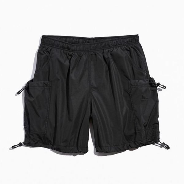 

men's shorts wholesale custom logo mens summer casual elastic waist short pants nylon cargo utility, White;black