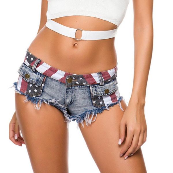 

jaycosin casual shorts women summer 2021 mini pants low waist denim elastic hole beach bottom short 514 women's, White;black