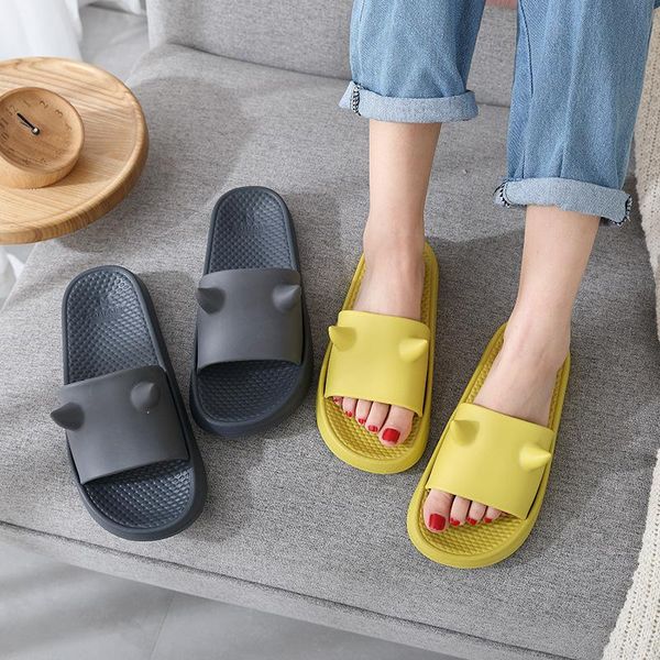 

slippers bathroom for women men summer beach shower home casual shoes female indoor bath slipper open toe house footwear, Black