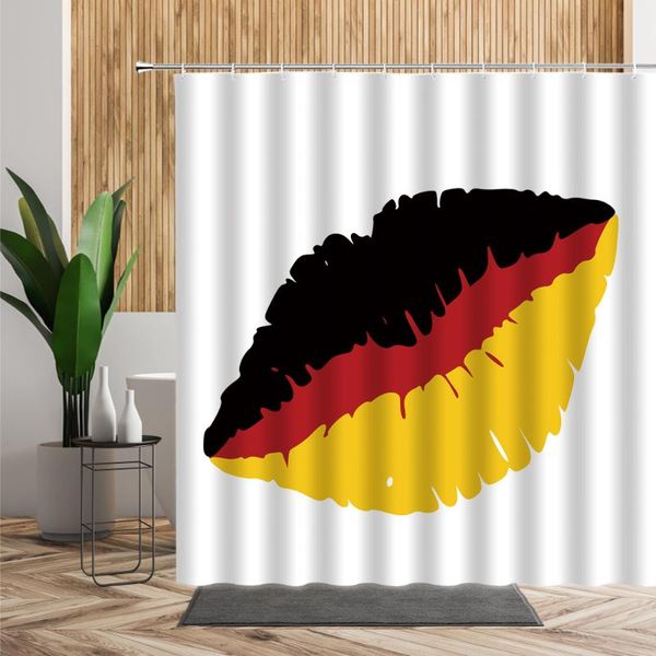 

shower curtains creative lip curtain sets color lips bathroom home decors 3d personality waterproof bath fabric for bedroom