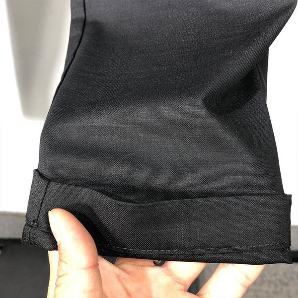 

men's pants pure color of style men spring and summer is contracted loose cotton breathable casual fashion radish, Black