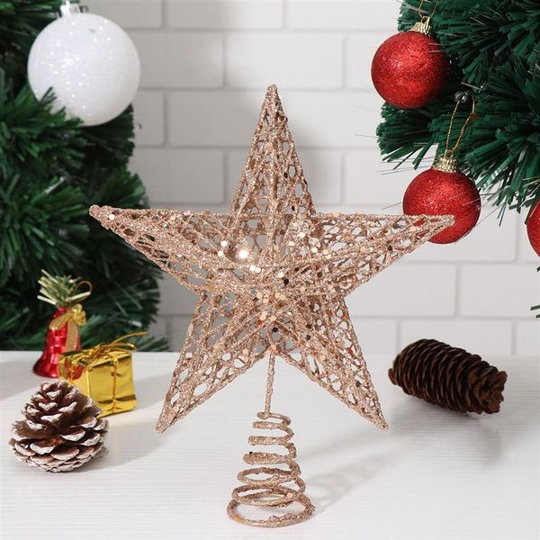 

christmas decorations 1pc amosfun 20cm tree iron star er glittering decoration ornaments xmas party tree(rose gold)