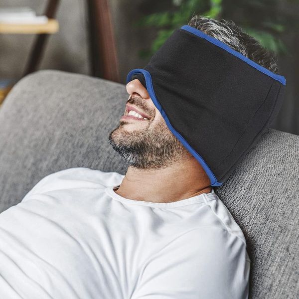 

storage bags adults comfortable cotton sleep mask, sleeping blindfold, approx 59-63cm, 10ml 1pc eye mask + 2pc ice packs