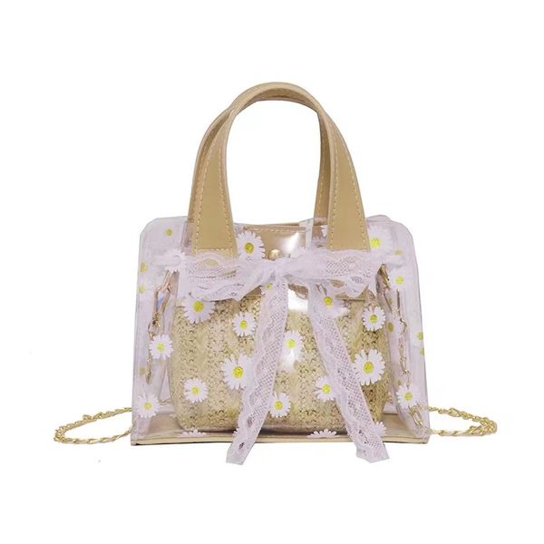 

high fashion embroidered grass beach bag summer fresh fair maiden wind