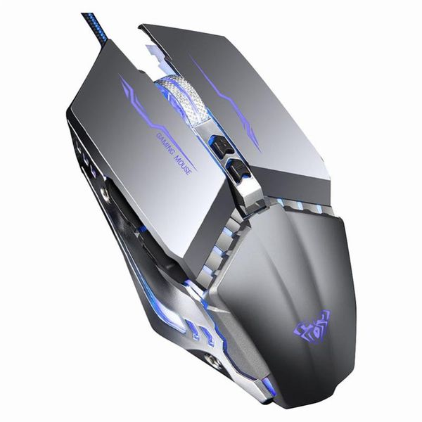 

rechargeable usb wired game mouse led lights 1600dpi gaming work mice for pc laptop