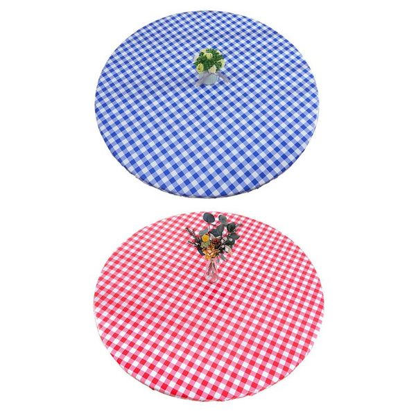 

table cloth round tablecloth waterproof checkered pattern flannel cover tea coffee party tablecloths home kitchen decoration