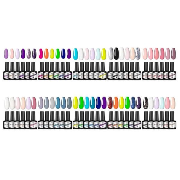 

nail polish 094e gel set 6pcs soak off uv varnishes hybrydowe