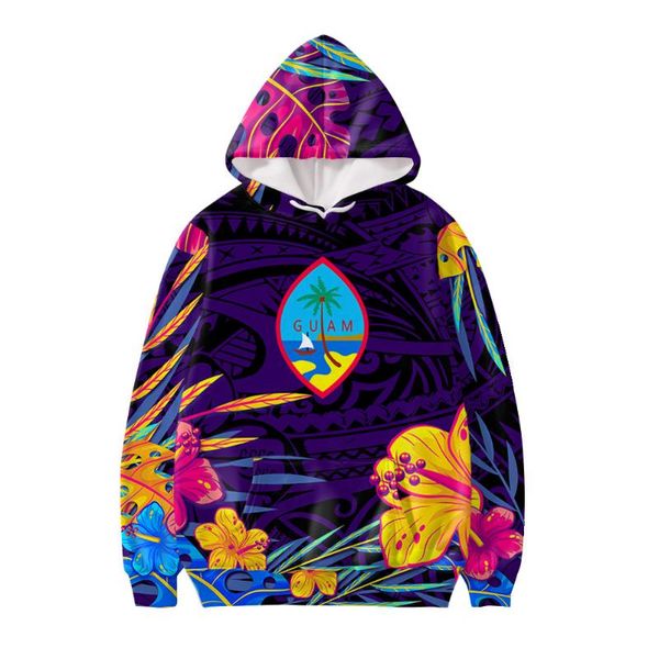 Herren Hoodies Sweatshirts Mode Sportbekleidung Polynesian Tribe Tree Printing Kapuzenpullover Große Größe Mit Taschenkleidung Geeignet Für W