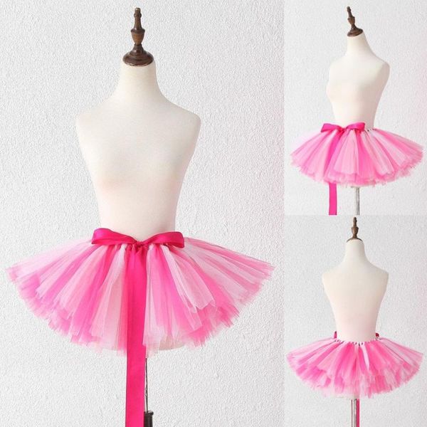 

skirts women triples layer mesh solid color tie ribbon bow puffy skirt ballerina girl dance mini korean style pleated, Black