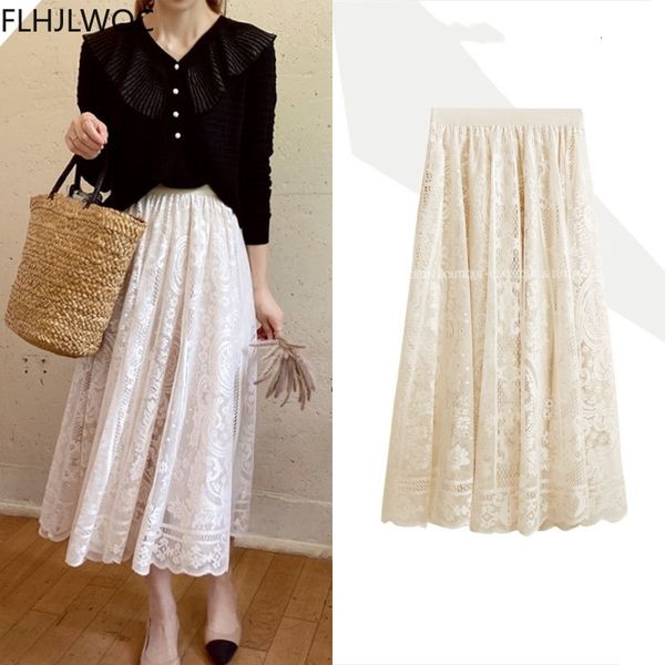 

skirts s fenimine women beautiful girls retro vintage elastic waist mesh a line long r2wt, Black