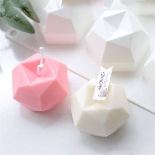 

craft tools 3d geometric candle silicone molds diamond cube diy soap mold plaster decorating mould handmade crafts
