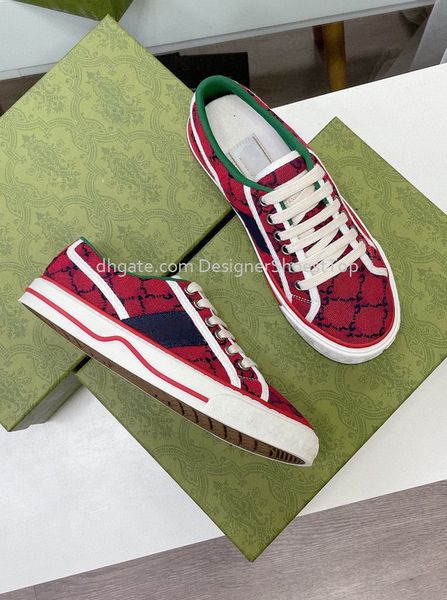 51%de desconto na popular venda de sapatos de grife de 1977 para mangas mulheres t￪nis de lona The Grid Green Green Red Stripe White Casual Trendy Sneakers Lei