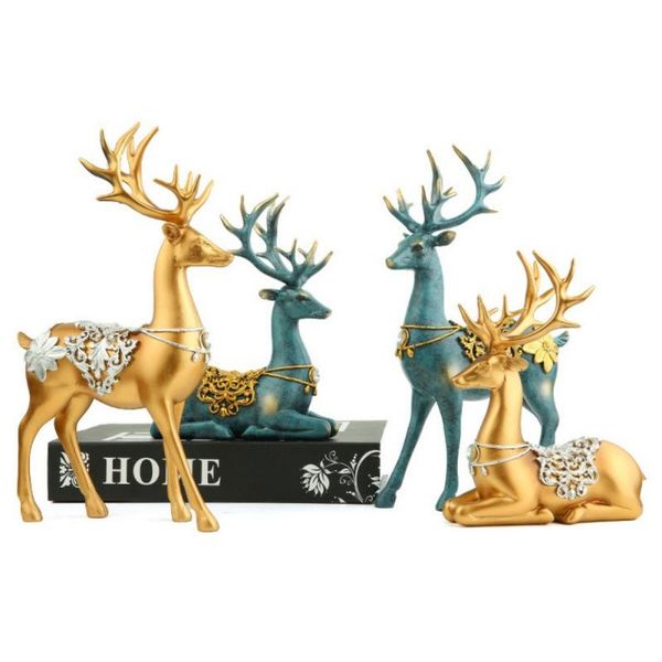 

other home decor tv cabinet wine decoration porch deer ornaments creative office resin craft gifts art simple desk #2