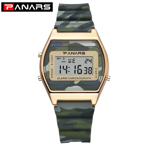 

wristwatches thin digital watches mens waterproof square sport watch men backlight camouflage wristwatch relogio masculino, Slivery;brown