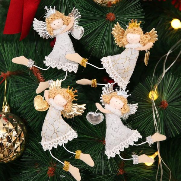 

christmas decorations creative cute angel tree hanging home ornament decoration doll pendant toy children's gift for xmas navidad