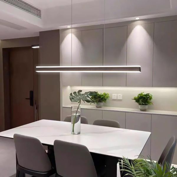

pendant lamps modern led dinning room chandelier lighting minimalist restaurant hhanging light office fixtures bar illumination study lamp