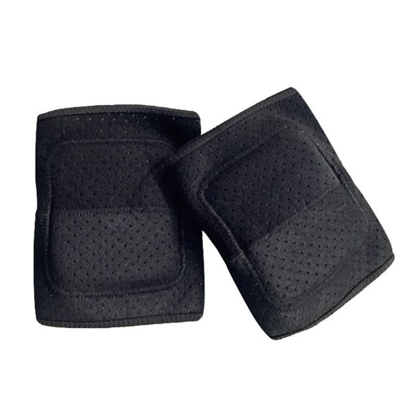 

elbow & knee pads 1 pair sports brace running support exercise anti slip adjustable strap basketball pad dancing elastic outdoor sponge, Black;gray