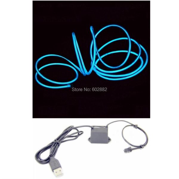 

3meter 5.0mm el wire+ + 5v usb inverter+ mix order available led strips