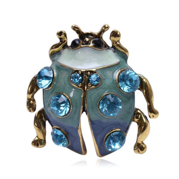 

factory 21ss creative beetle brooch fashion accessories alloy inlaid diamond insect brooch christmas