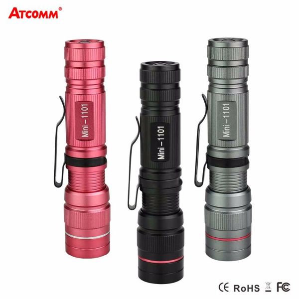 

800 lumen ip65 waterproof 3 modes zoomable focus diode torch portable tactical emergency lighting flashlights torches
