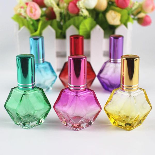 

storage bottles & jars 10pcs/lot 10ml glass spray bottle refillable perfume empty fragrance portable packaging