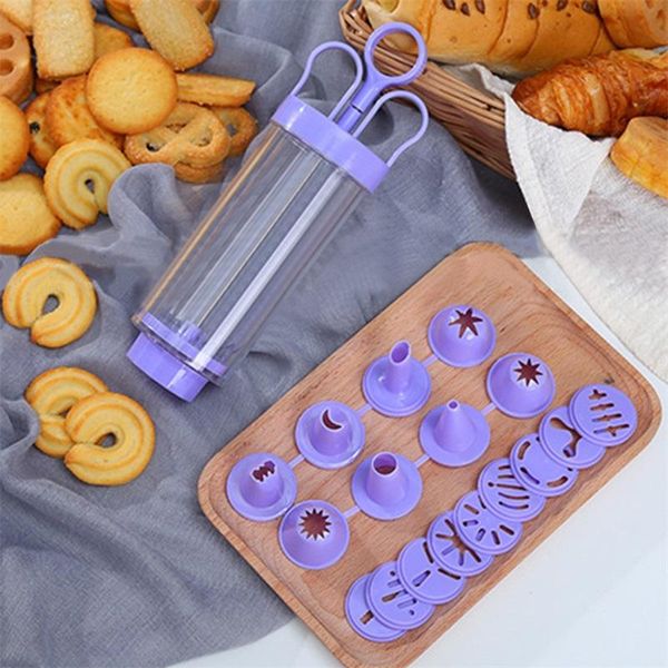

baking & pastry tools cookie biscuit making maker pump press machine decor kitchen mold flower molds