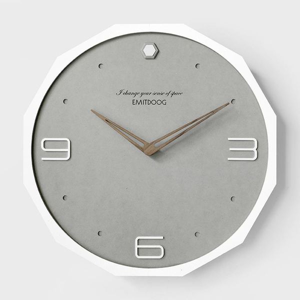 

silent wall clock art modern design europe style simple living room clocks digital reloj de pared bg50wc