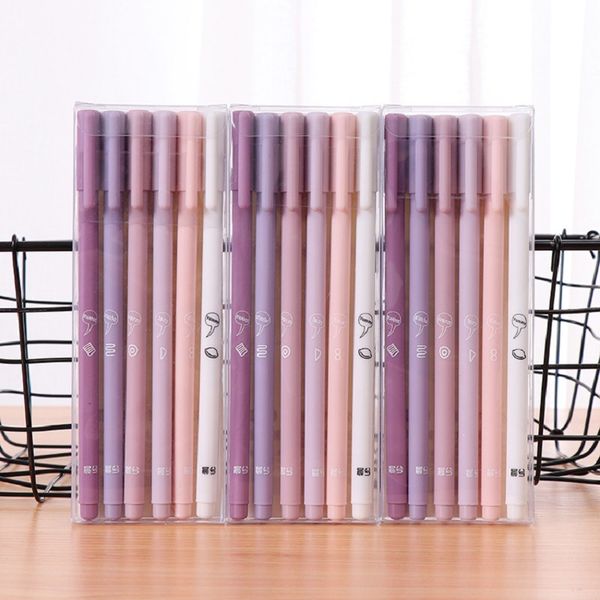 

pen chenxi korean stationery creative little fresh neutral water warm little time blue enchantress 6 sets